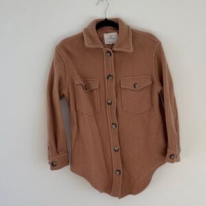 Wilfred Brown Utility Jacket with Chest Pockets